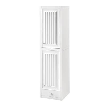 James Martin Vanities Athens 15in Tower Hutch - Right, Glossy White E645-H15R-GW